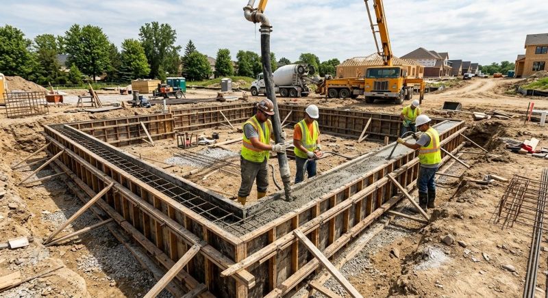 Concrete Foundation Pouring in Fort Wayne, IN
